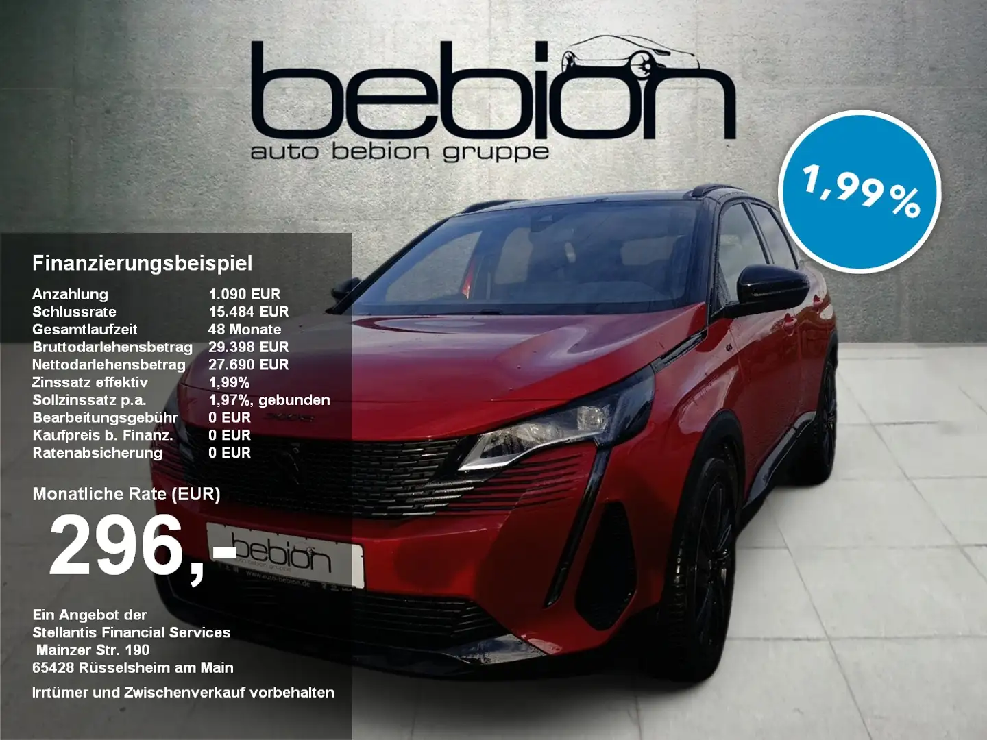 Peugeot 3008 1.5 BlueHDi 130 GT ACC KeyLess LED Navi PDC Rot - 1