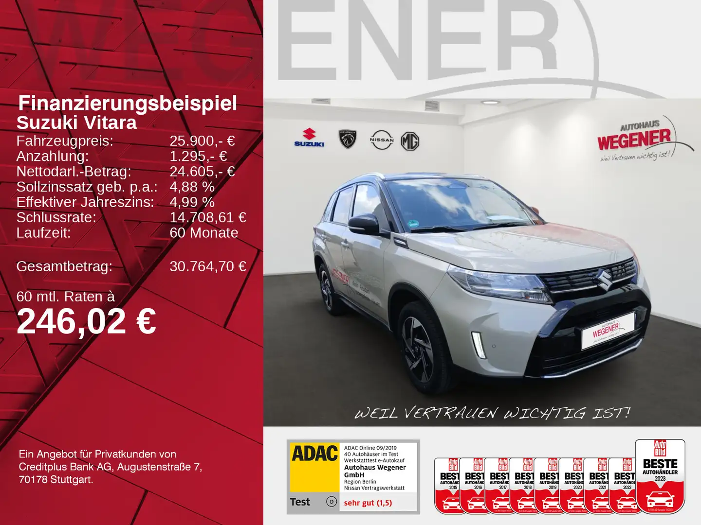 Suzuki Vitara VITARA 1,5 COMFORT+ AGS Schwarz - 2