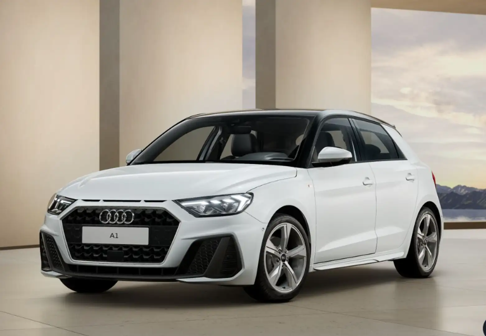 Audi A1 30 TFSI 116CV S-TRONIC ADRENALIN BLACK EDITION S LINE Blanc - 2