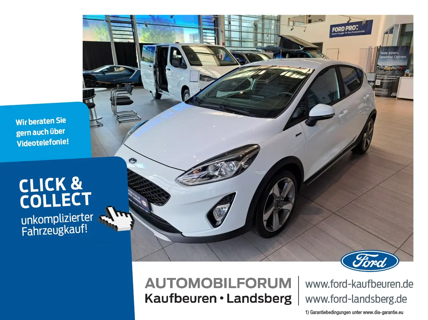 Ford Fiesta 1.0 EcoBoost Active Klima SHZ SYNC3 PDC Biały - 1