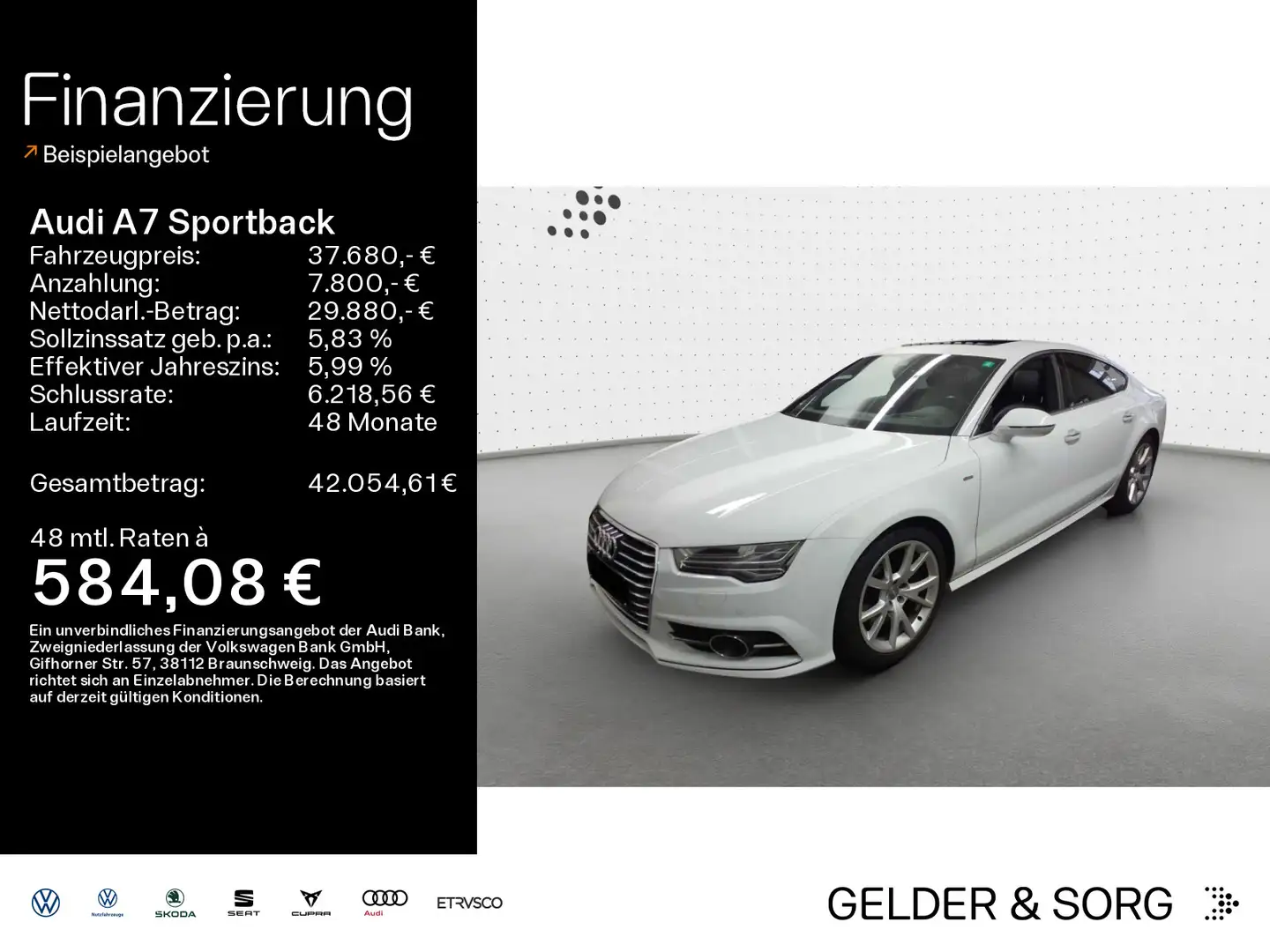 Audi A7 3.0 TDI competition Bose*Matrix*Ser Blanc - 1
