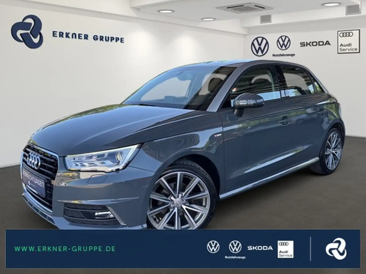 Audi A1 Sportback 1.0TFSI DSG BI-XENON+BLUETOOTH+SITZHZ+++ Gris - 1