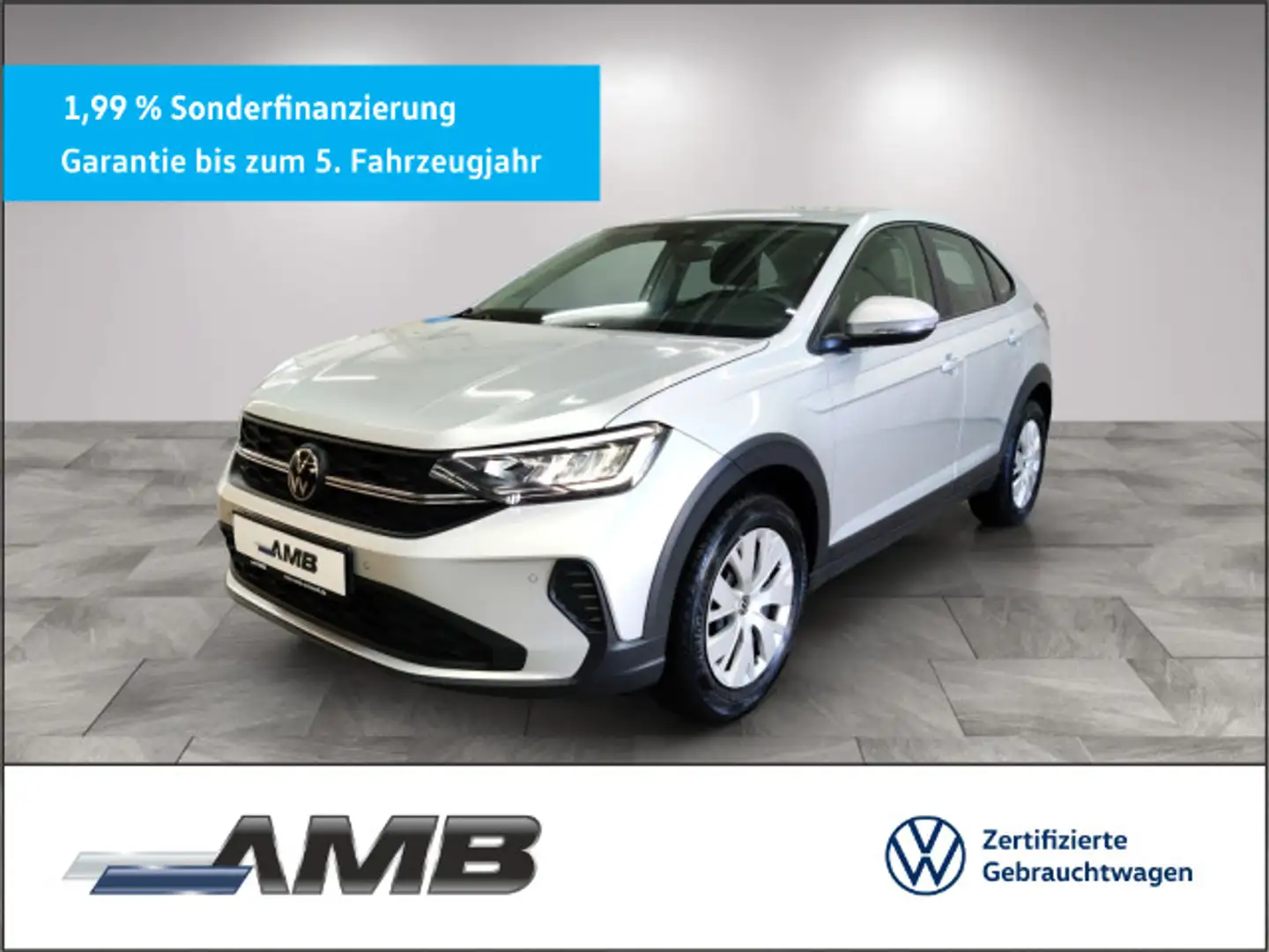 Volkswagen Taigo 1.0 TSI LED/Sitzhzg/var.Ladeboden/09.29Gar Zilver - 1