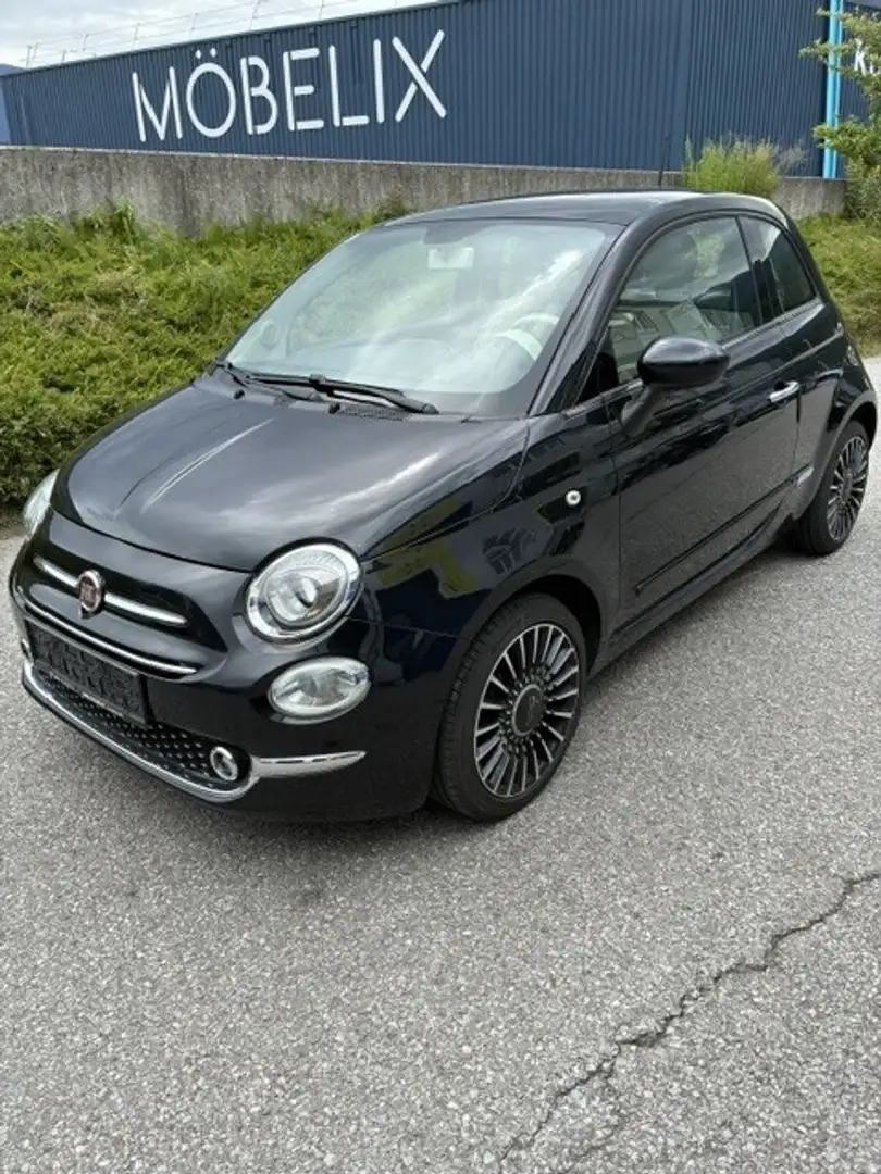Fiat 500 1,2 69 Lounge Schwarz - 1