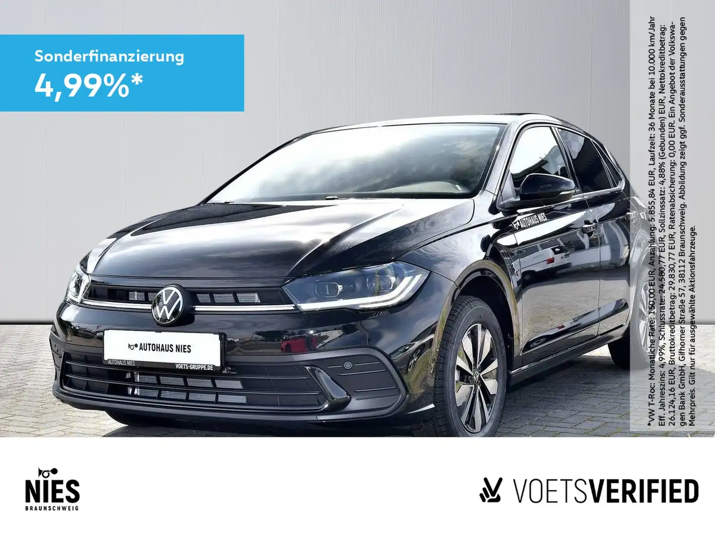 Volkswagen Polo Life 1.0 TSI DSG MATRIX-LED+App-Connect Schwarz - 1