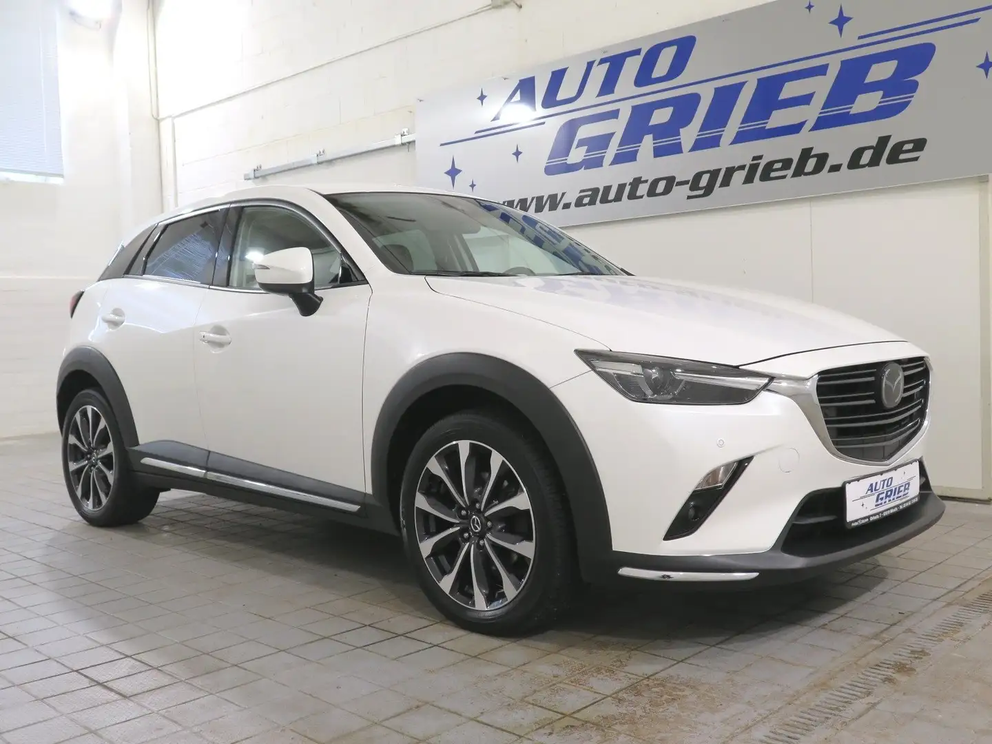 Mazda CX-3 Sports-Line AWD, LED, Navi, RFK, Alu, Leder Wit - 1