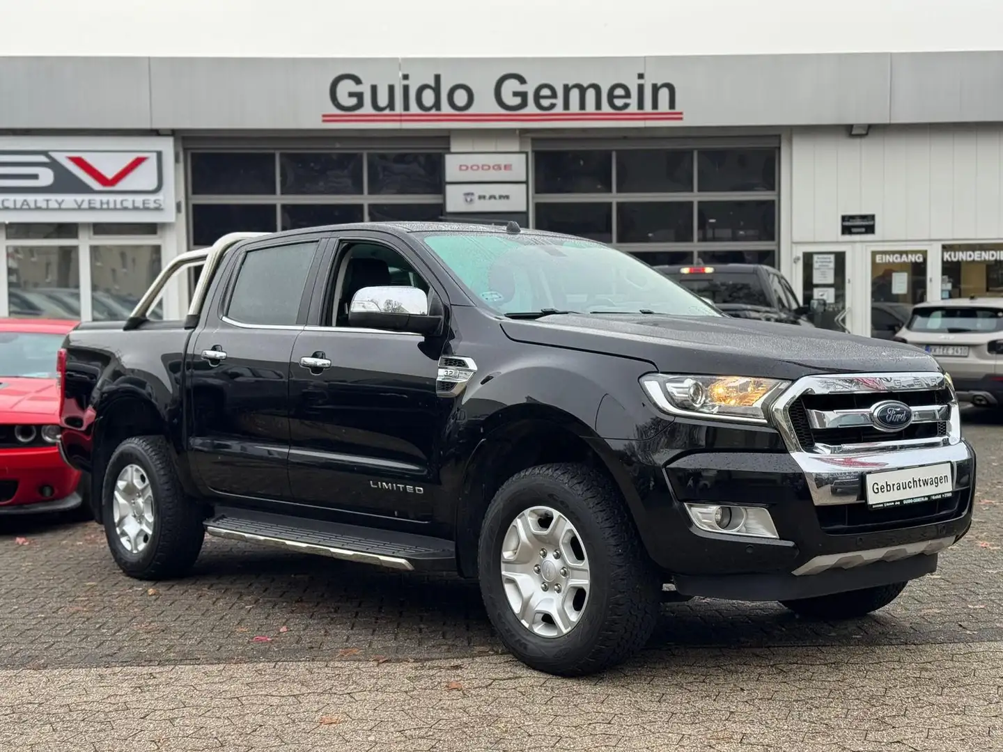 Ford Ranger 3.2 Limited Doppelkabine 4x4 Überrollbügel + AHK Noir - 1