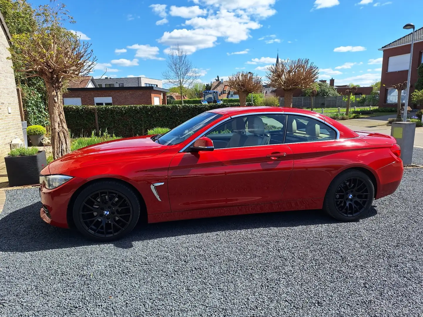 BMW 420 420i Cabrio Luxury Line 2015 Rood - 2