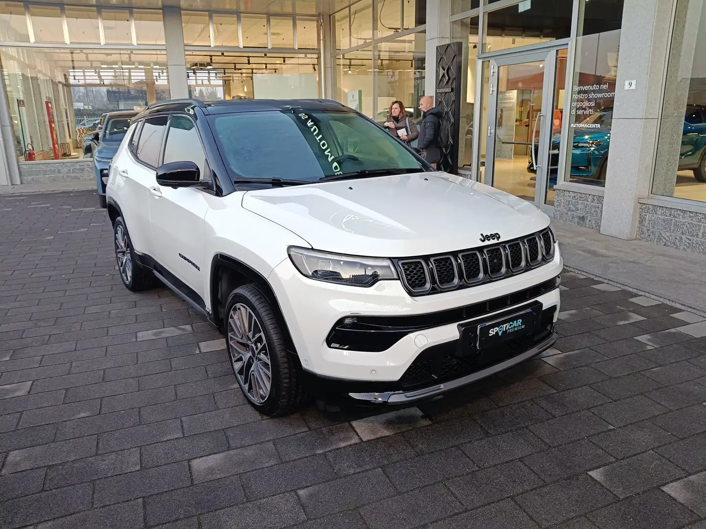 Jeep Compass MHEV 1.5 e-Hybrid 130cv DCT SUMMIT PACK Aziendale Wit - 1