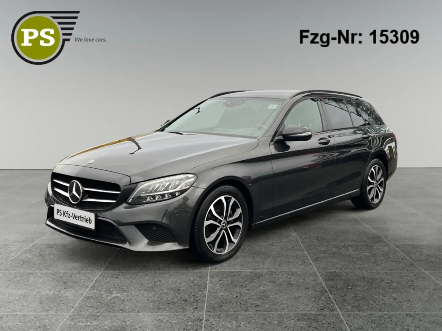 Mercedes-Benz C 180 d T-Modell Avantgarde Navi 1. Hand Gris - 1