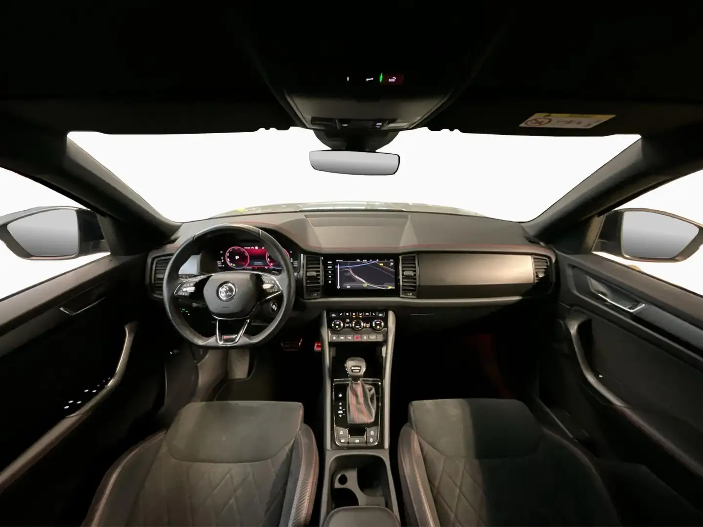 Skoda Kodiaq RS+DSG+4x4+AHK Gris - 2