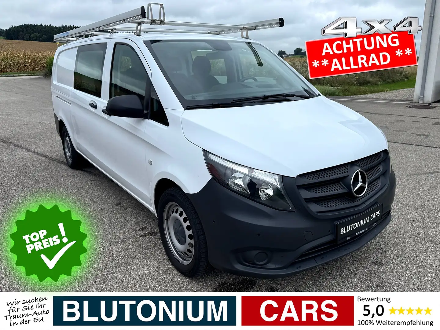 Mercedes-Benz Vito Mixto 116 Allrad Aut. 9G-Tronic *SORTIMO Weiß - 2
