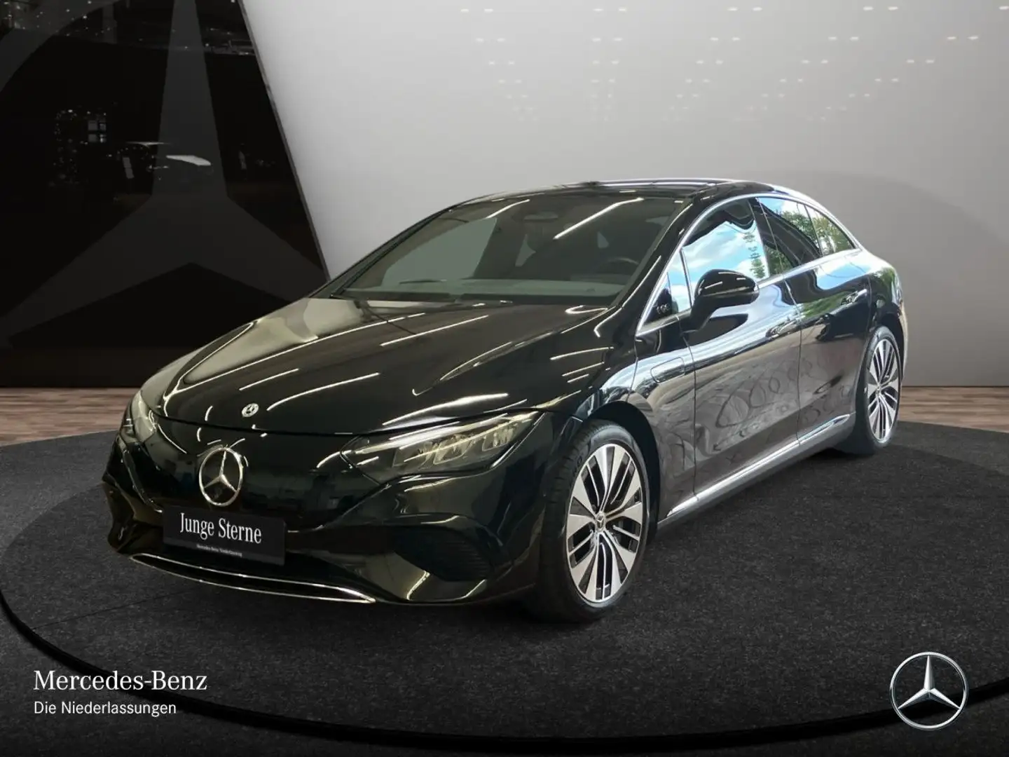 Mercedes-Benz EQE 350 WideScreen Pano Burmester Distr. LED PTS Schwarz - 2