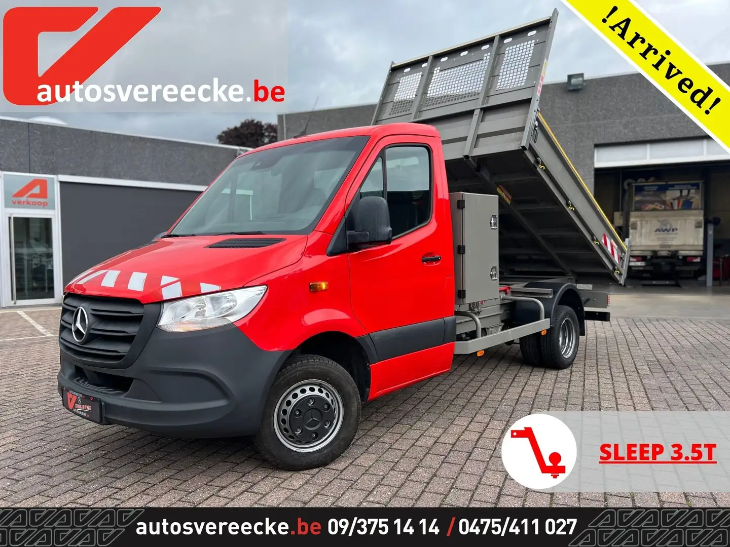 Mercedes-Benz Sprinter 514 KOFFER-KIPPER (25.950€ex)MTM 7.000kg Rood - 1