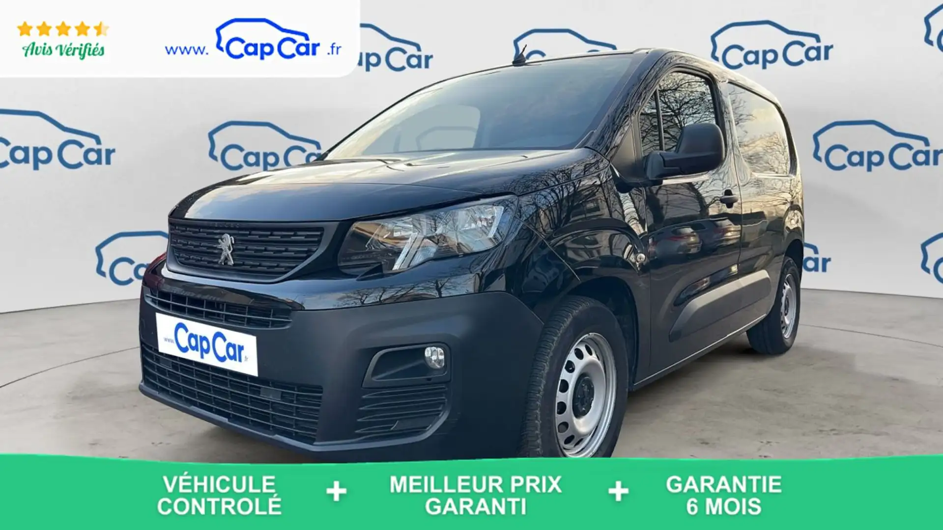 Peugeot Partner Fourgon II 1.6 BlueHDi 100 Premium Noir - 1