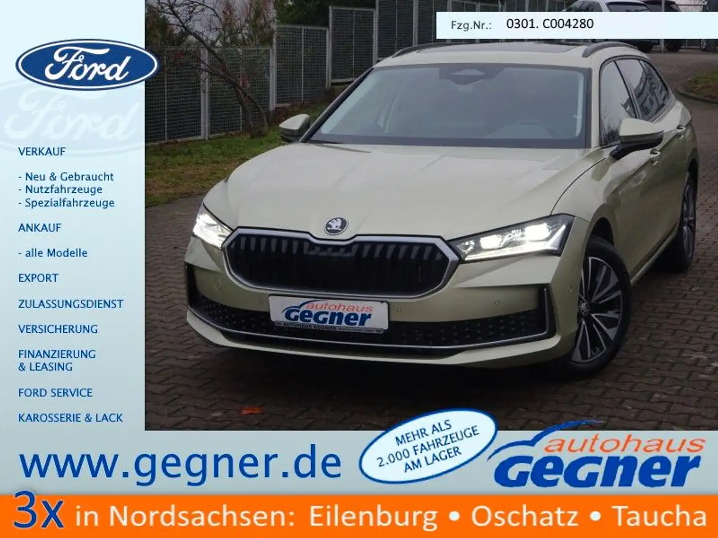 Skoda Superb Combi DSG Selection Panorama Gelb - 1