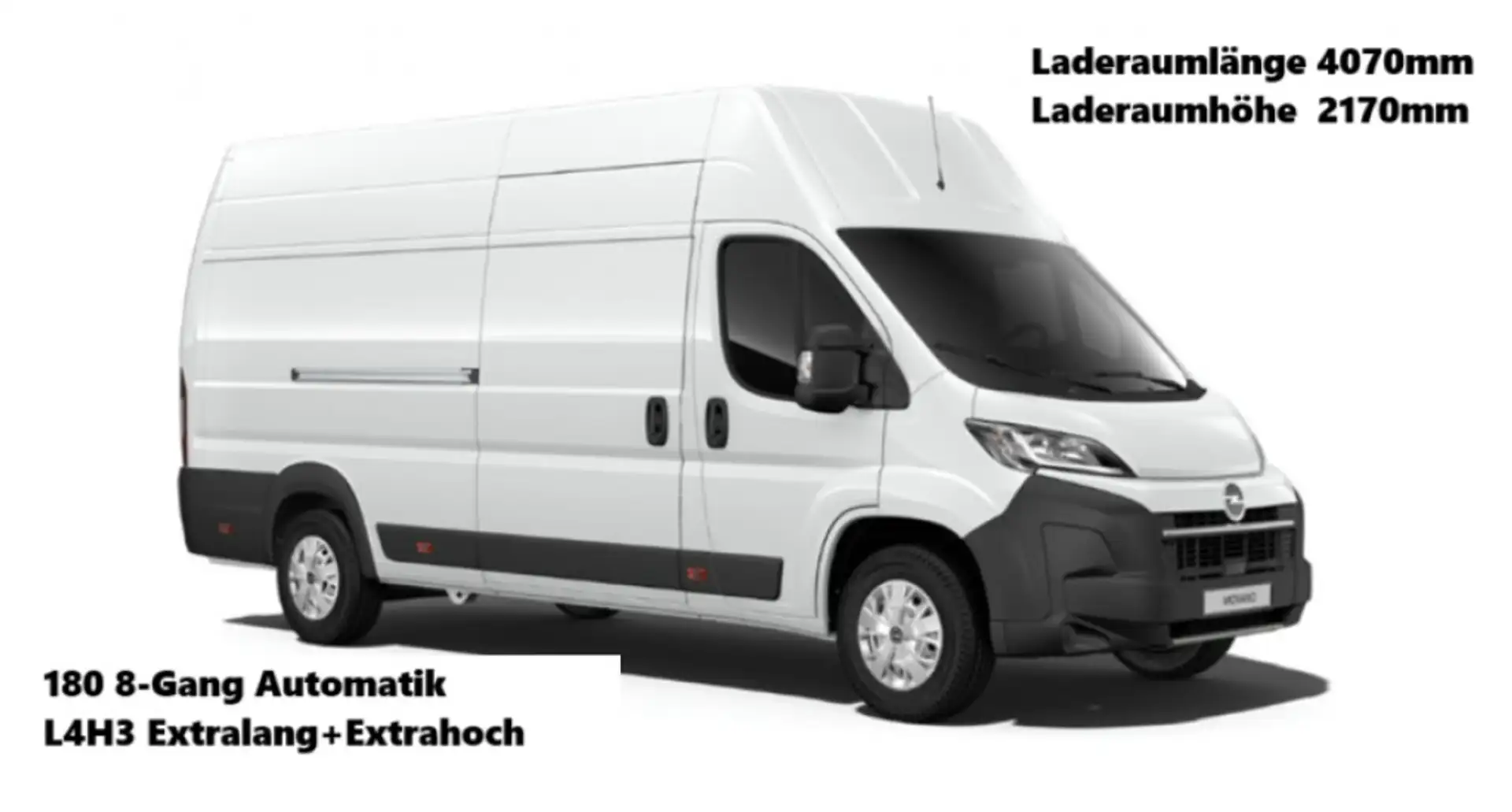 Opel Movano 180 L4H3 Maxi Automatik Extra Hoch+Lang Wit - 1