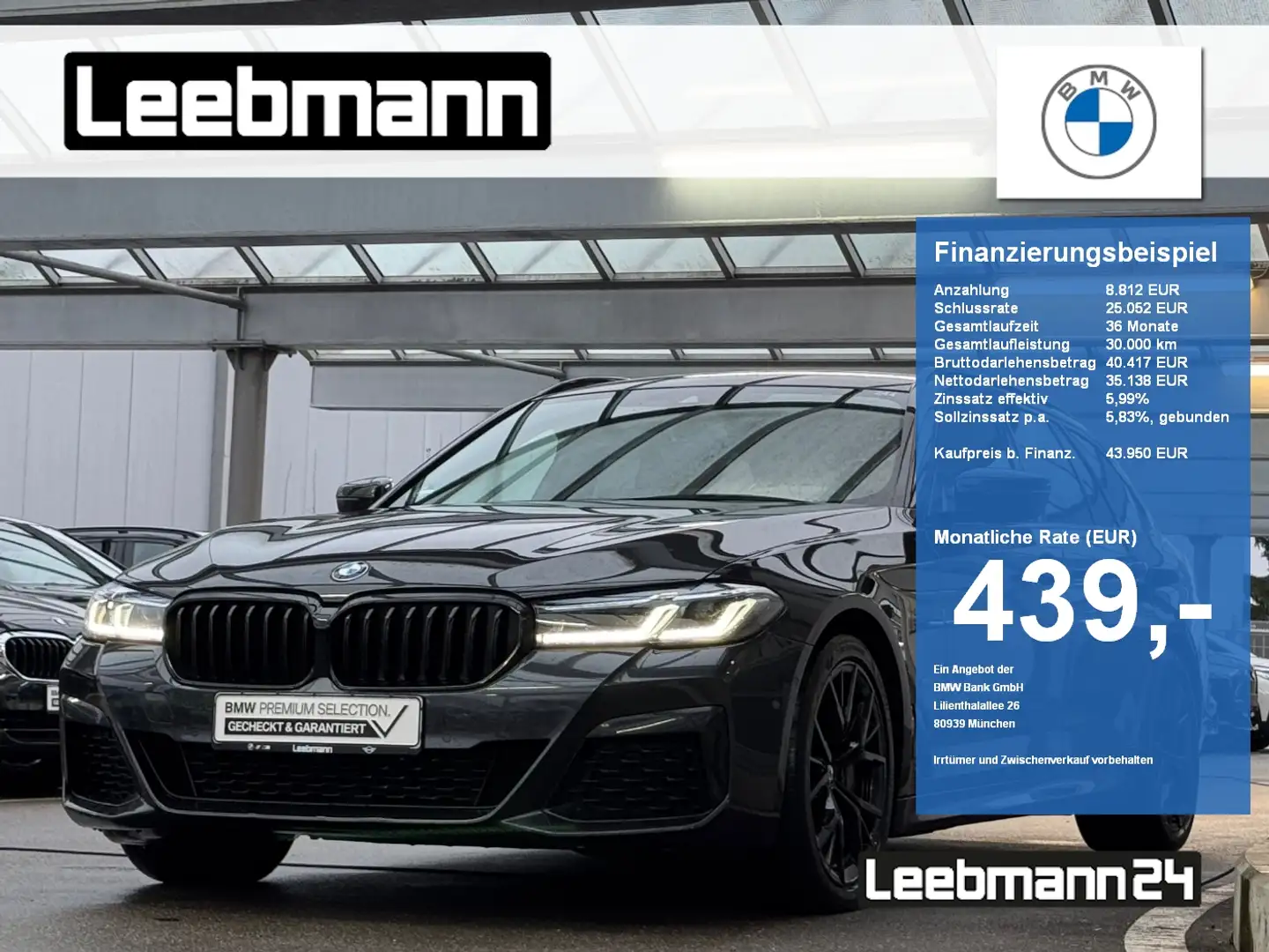 BMW 540 d xDrive Tour. M-Sport HUD/Laser 2.J.GARANTIE Grau - 1