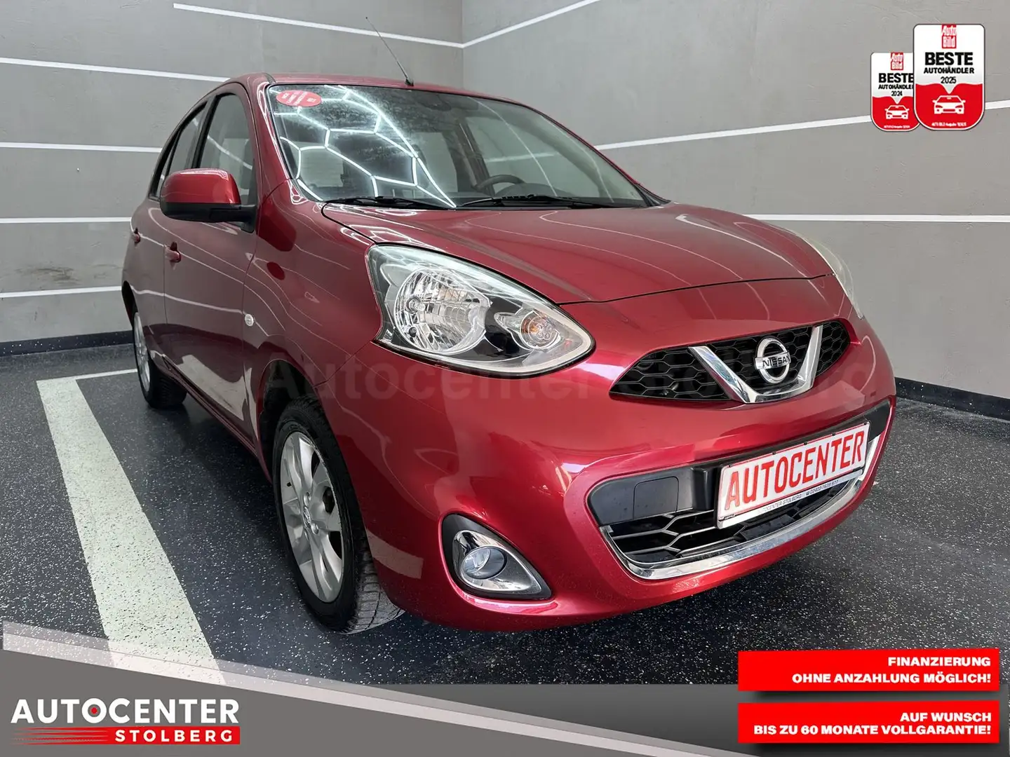Nissan Micra Acenta "KLIMA-SITZH-CD-MULTI-ALU-TÜV NEU" Rot - 2