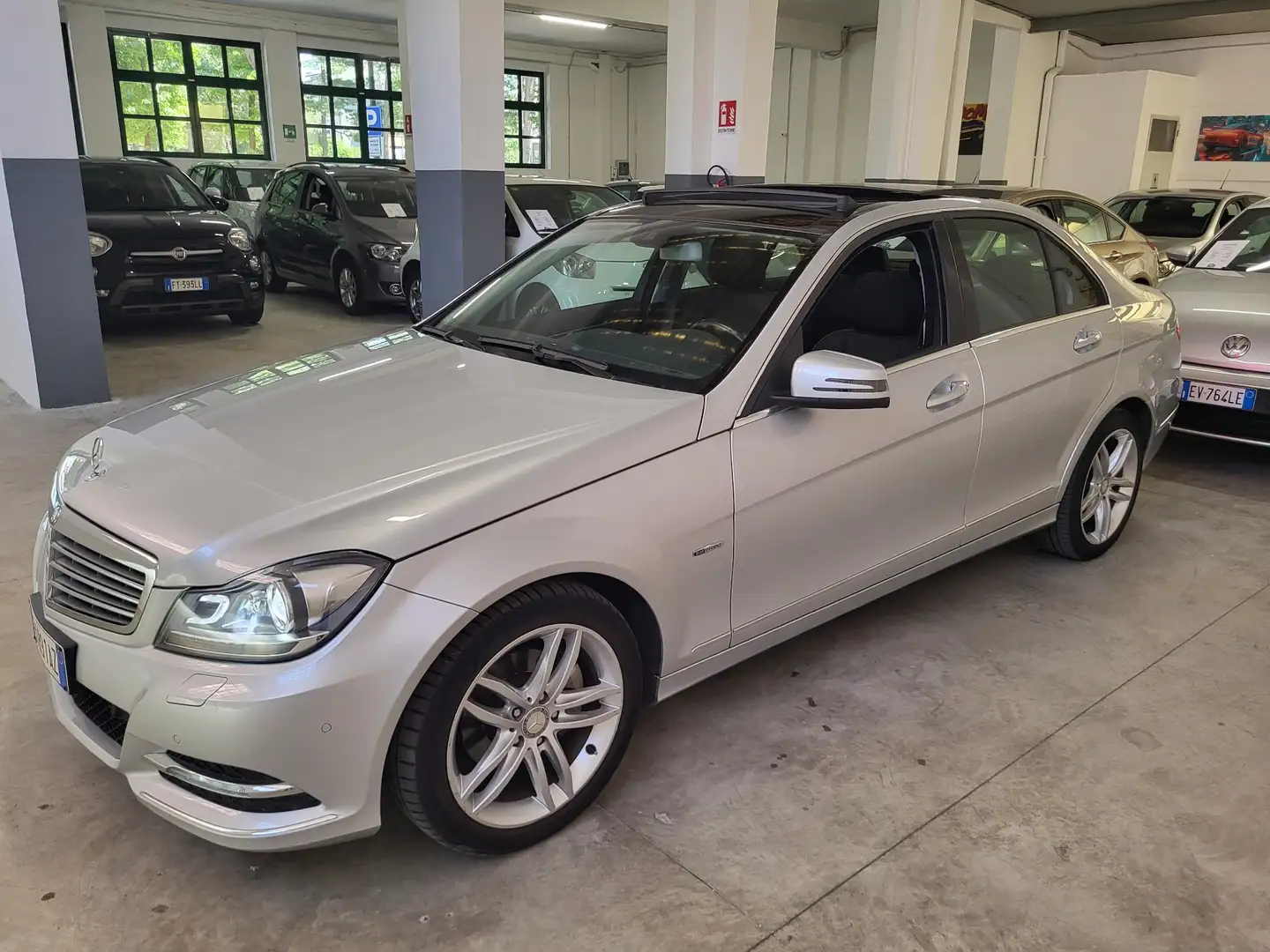Mercedes-Benz C 180 BE CGI Elegance UNICO PROPRIETARIO!INTROVABILE! Argento - 1