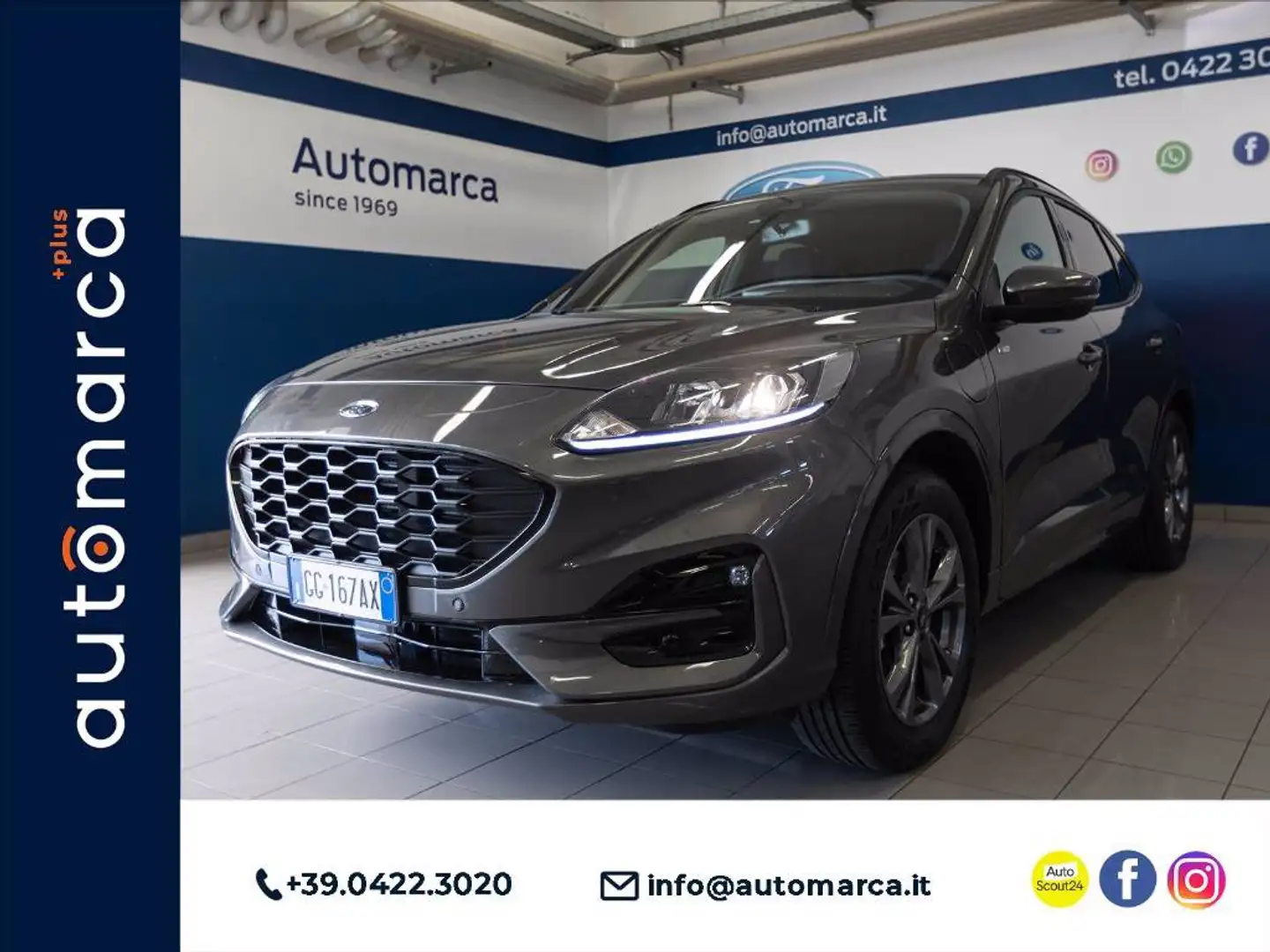 Ford Kuga 2.5 phev ST-Line 2wd 225cv cvt Grigio - 1