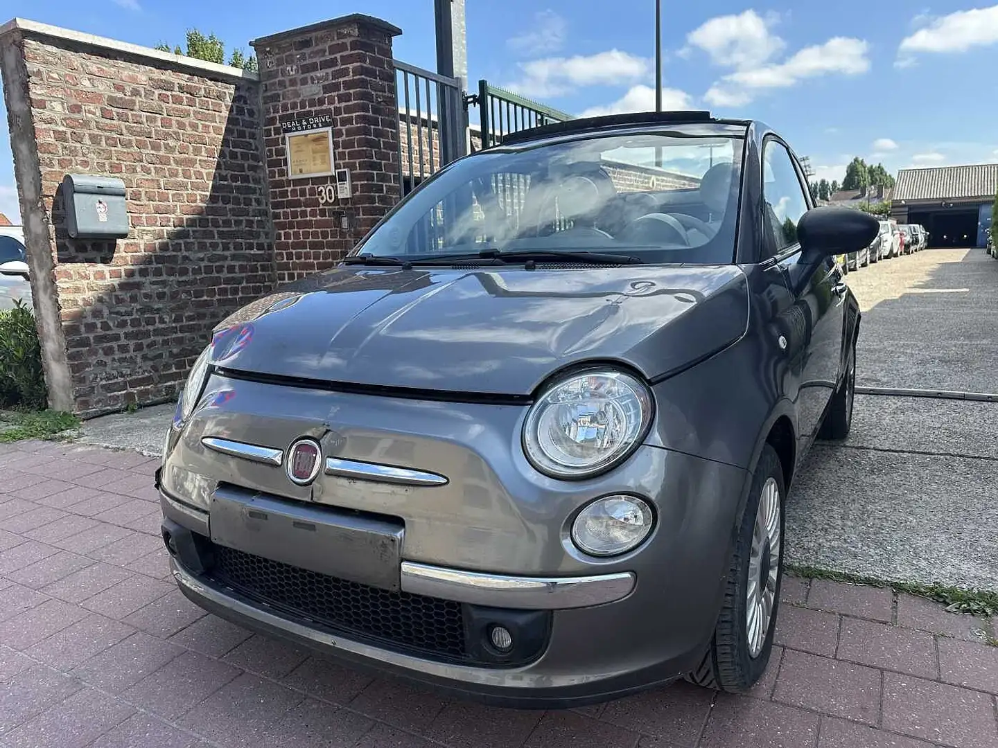 Fiat 500C 1.2 I MET 63DKM HANDELAARS & EXPORT Gris - 1