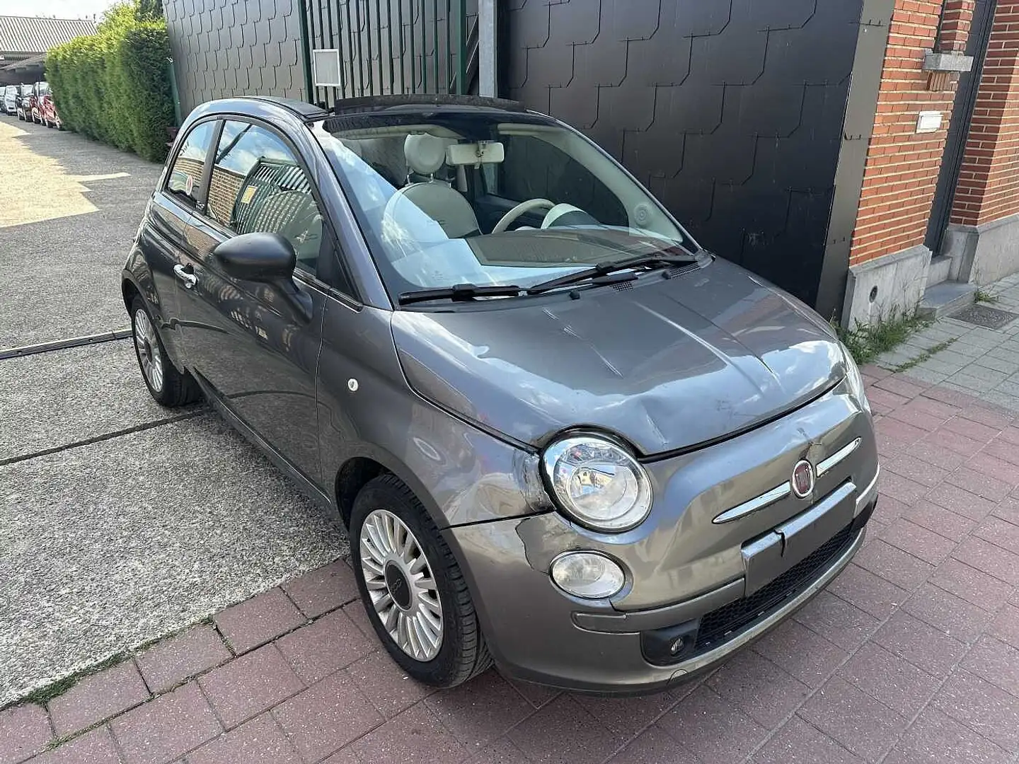 Fiat 500C 1.2 I MET 63DKM HANDELAARS & EXPORT Gris - 2