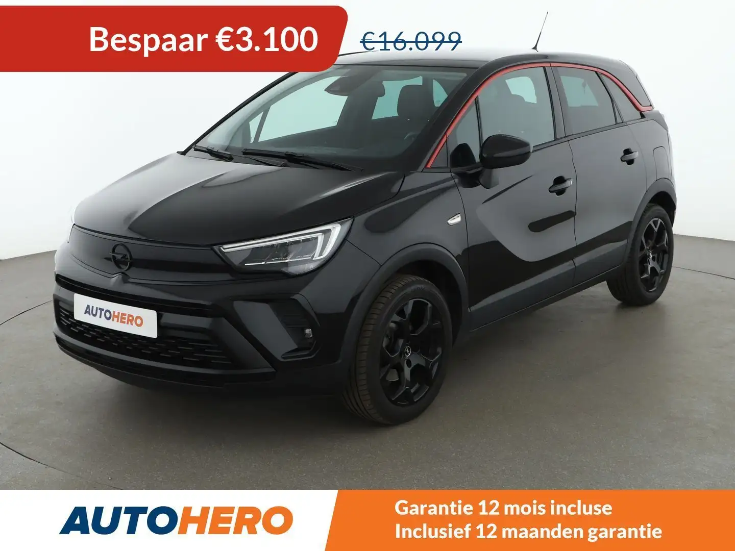 Opel Crossland X 1.2 Turbo GS Line Zwart - 1