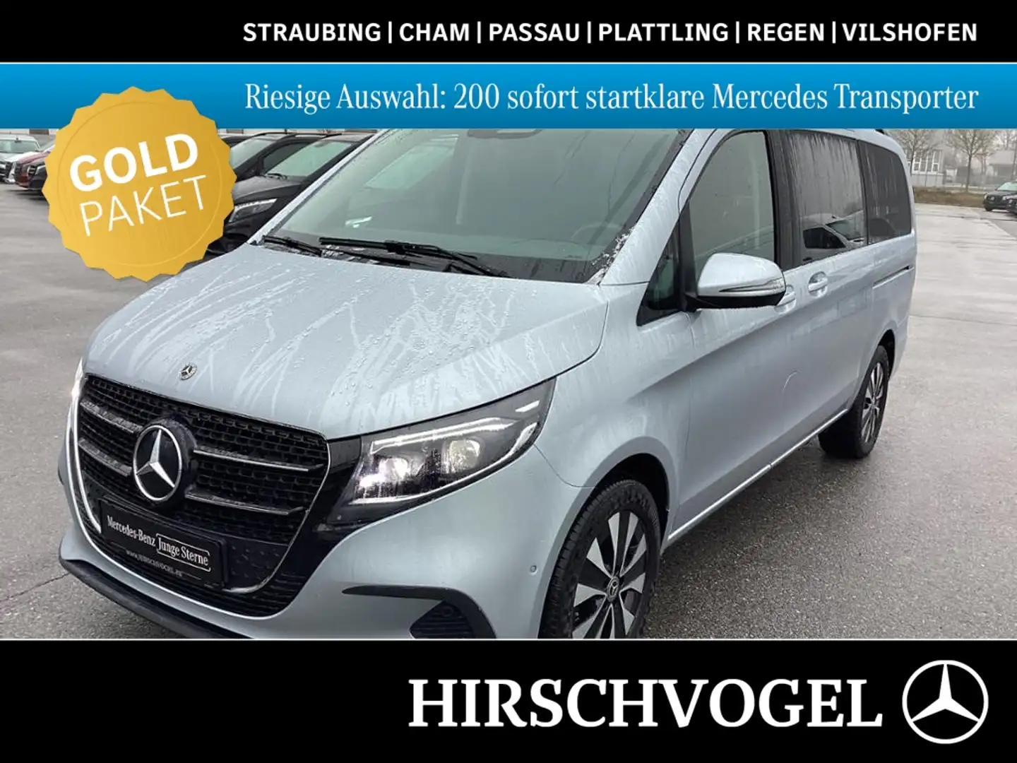 Mercedes-Benz V 250 d 4MATIC STYLE lang 7-Sitzer MOPF AHK2,5t Silber - 1
