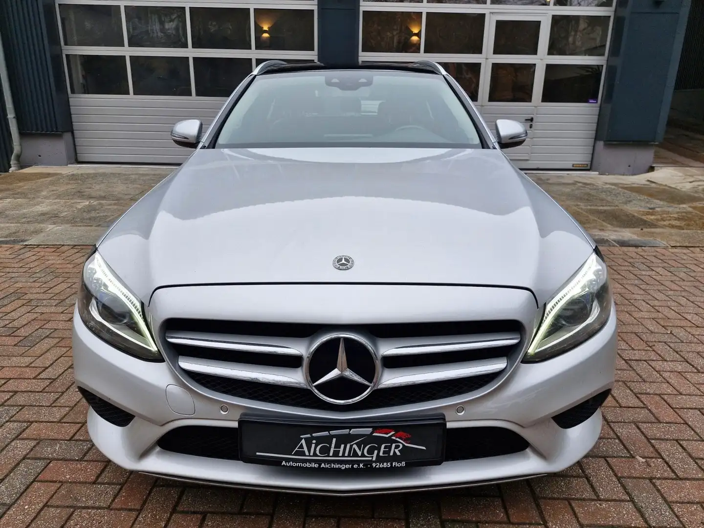 Mercedes-Benz C 220 d T-Modell Pano Led Ahk Sitzheizung Silber - 2
