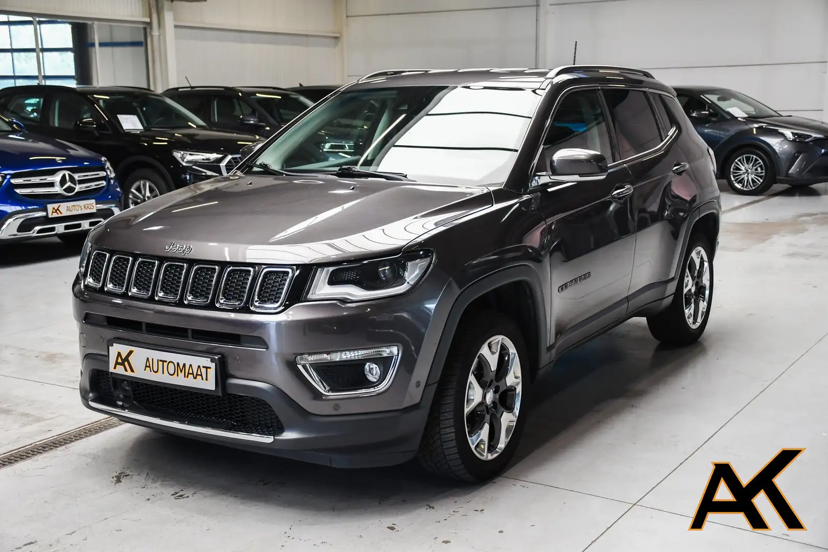 Jeep Compass 1.4 Turbo 4x4 Limited - LEDER / NAVI / TREKHAAK/CC Grijs - 1