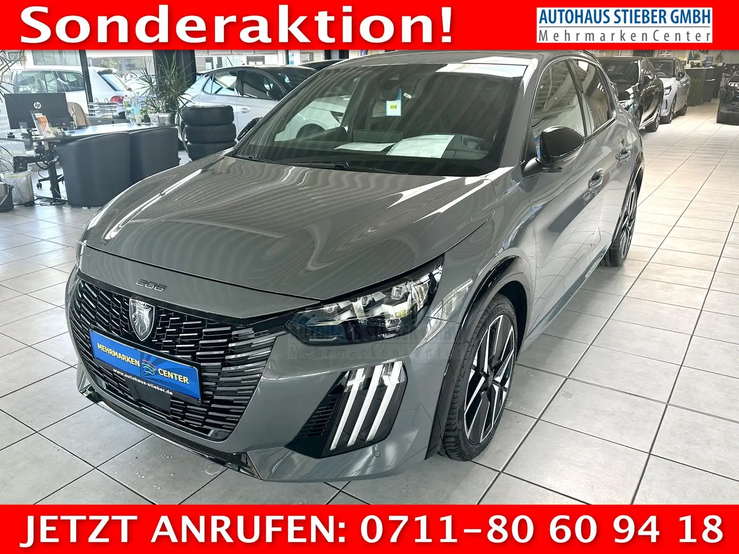 Peugeot 208 GT MASSAGE+SHZ+180°KAM 107 kW (145 PS), Automat... Gris - 1