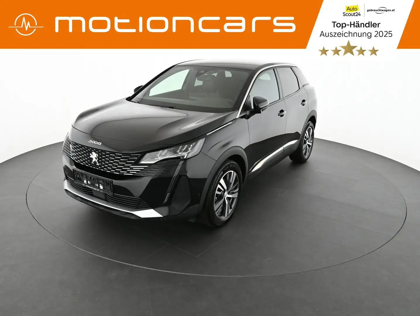 Peugeot 3008 1.2 PureTech 130 Allure Pickerl NEU Schwarz - 1
