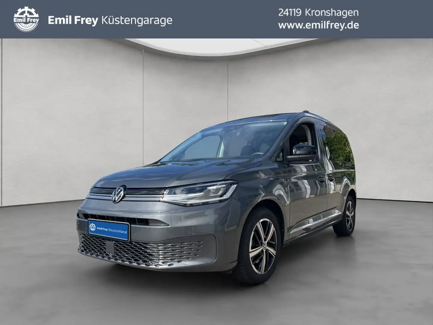 Volkswagen Caddy 2.0 TDI DSG Style AHK Navi LED AssistenzPa Grijs - 1