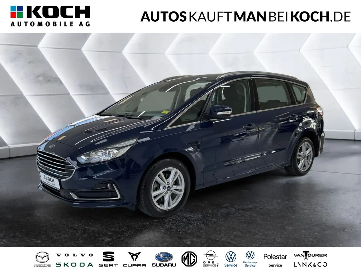 Ford S-Max 2.5 Hybrid Titanium LED PDC R-KAM AHK ACC Blau - 1