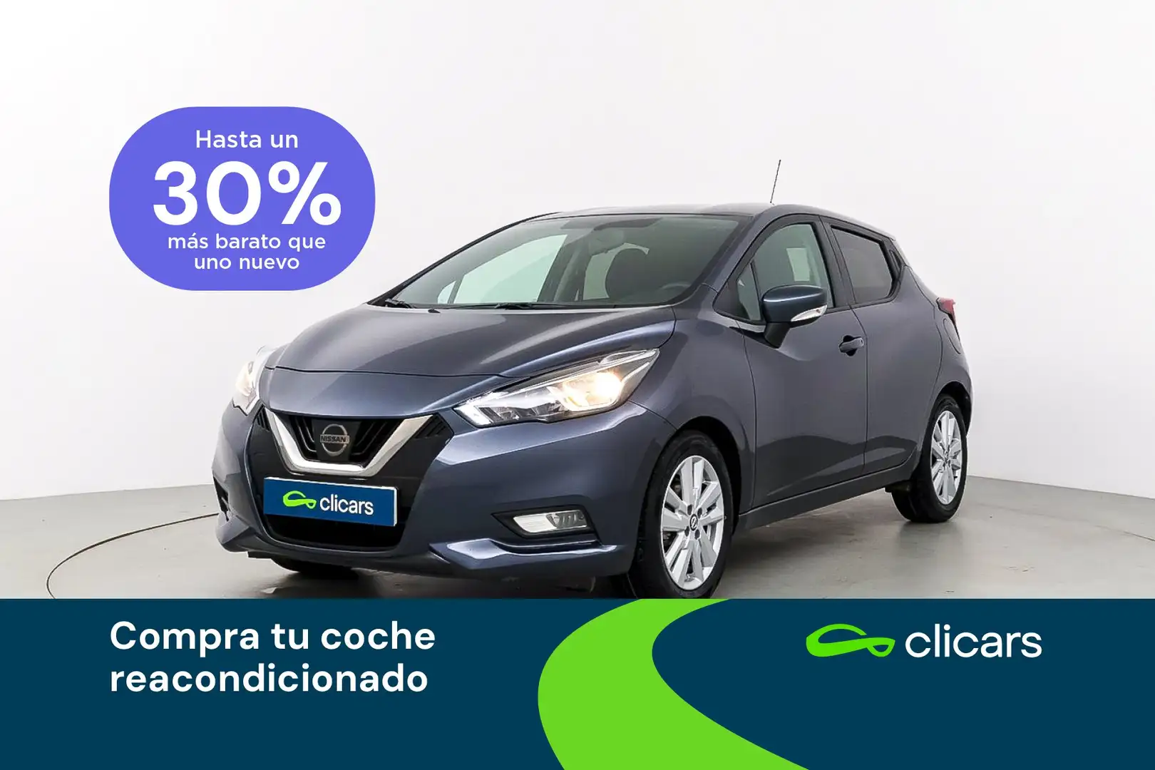 Nissan Micra IG-T Acenta 100 Gris - 1