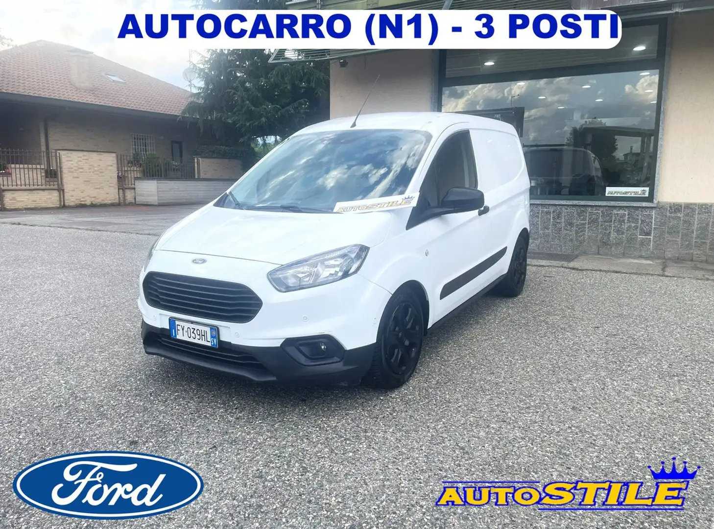Ford Transit Courier 1.5 TDCI 101cv - EURO 6 - Telecam - Sensori - Blue Bianco - 1