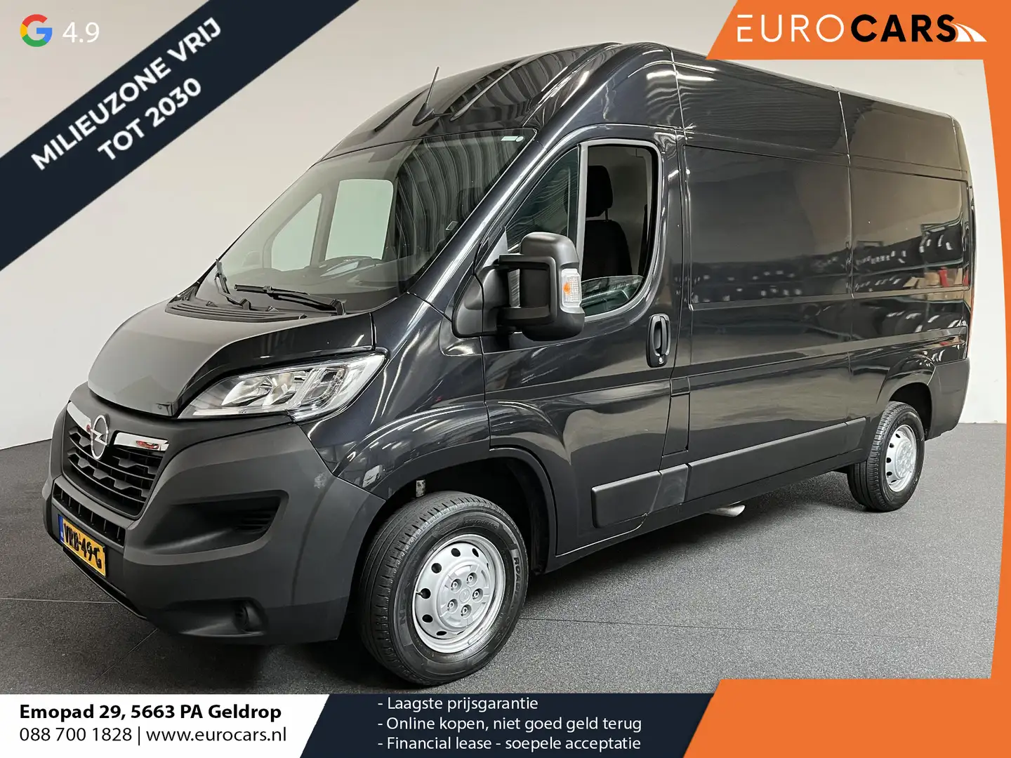Opel Movano 140 PK L2H2 Edition Airco Navigatie Trekhaak Cruis Zwart - 1