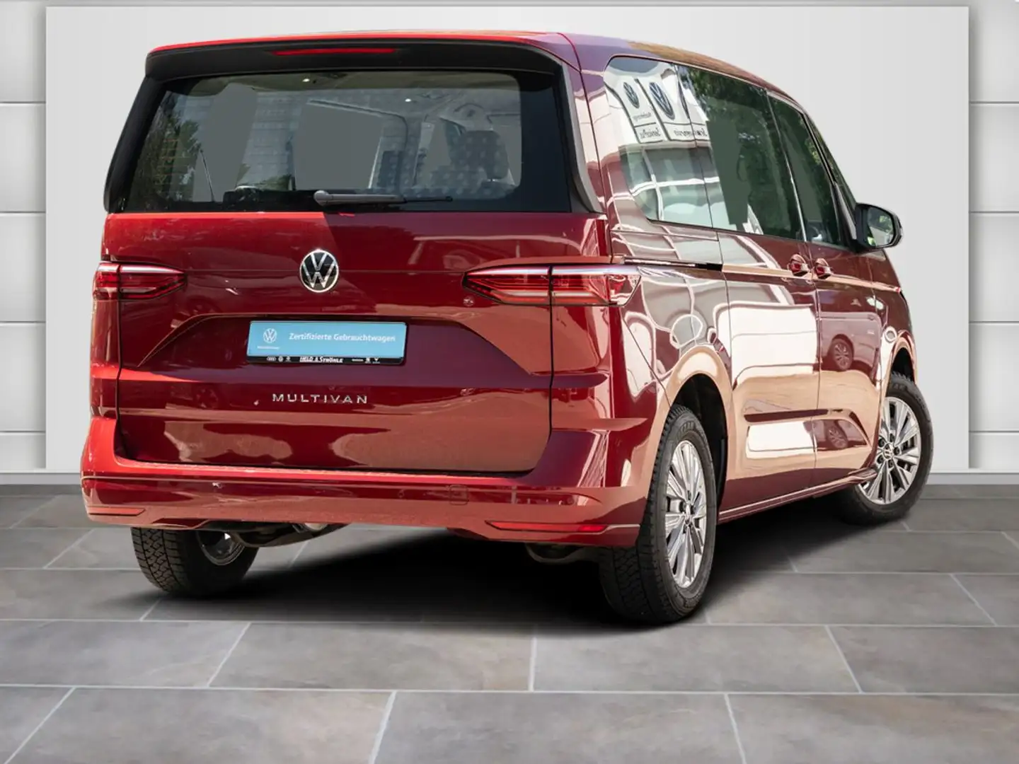 Volkswagen T7 Multivan 2.0 TDI DSG AHK GUTE-NACHT-PAKET NAVPRO Rojo - 2
