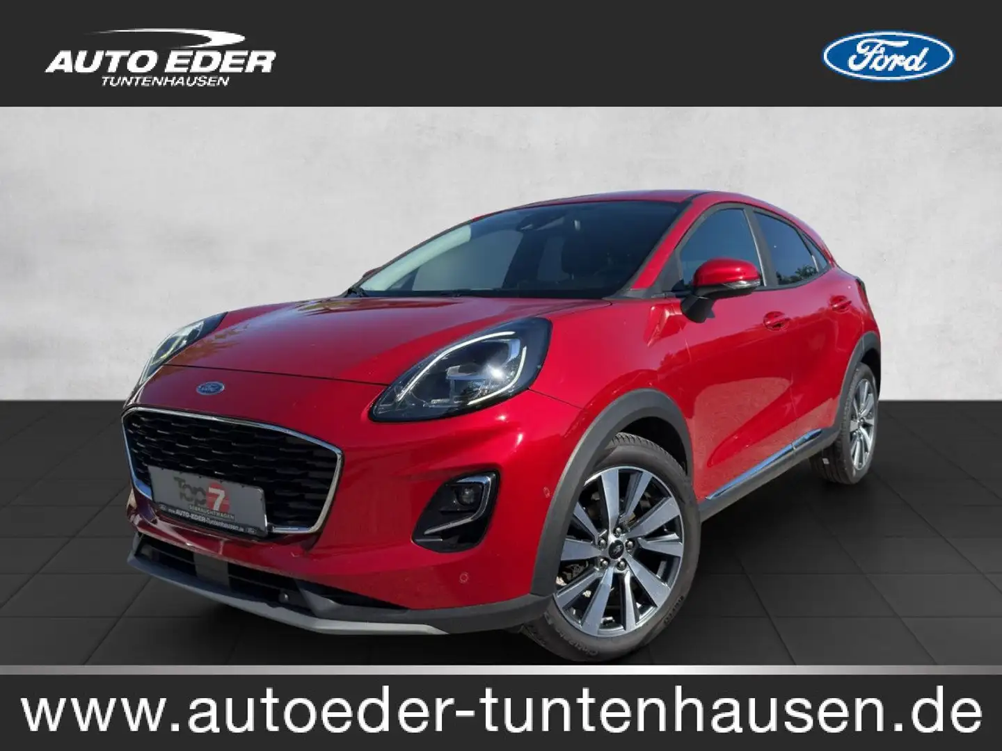 Ford Puma Titanium X Bluetooth Navi LED Klima Rood - 1