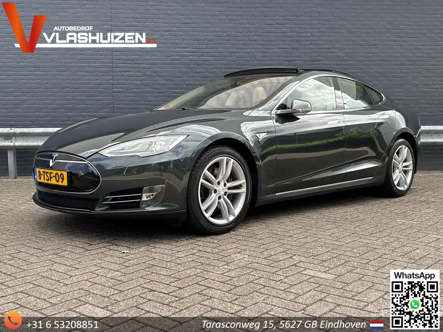 Tesla Model S 85 Base | FREE SUPERCHARGE!!! | Nappa Leder | Pano Groen - 1