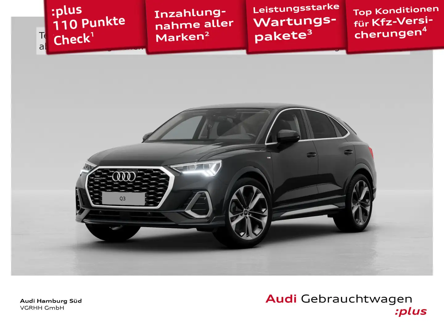 Audi Q3 40 TFSI S line qu. S tronic LM20 Schwarz - 1
