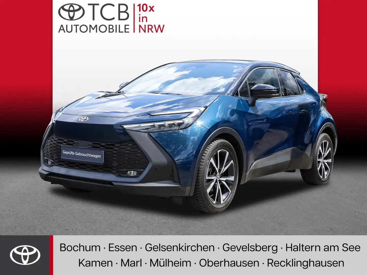 Toyota C-HR 1.8 Hybrid Team Deutschland *ALLWETTER*NAVI* Blauw - 1