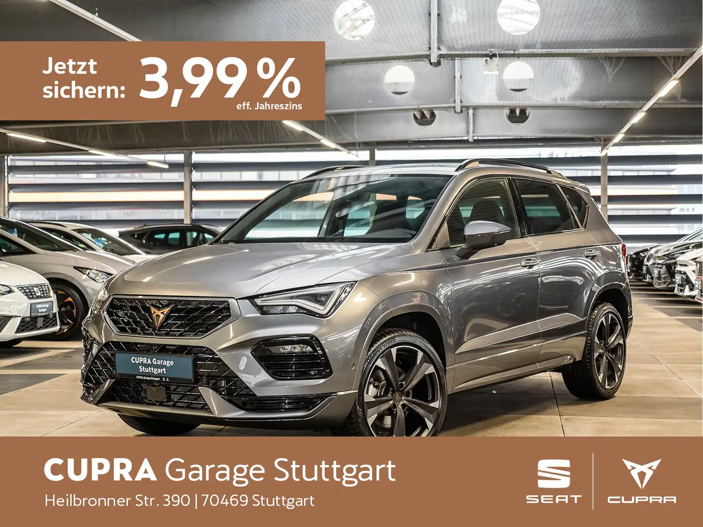 CUPRA Ateca Cupra 2.0 TSIC DSG 140kW *AHK* *SHZ* *Keyl Grau - 1