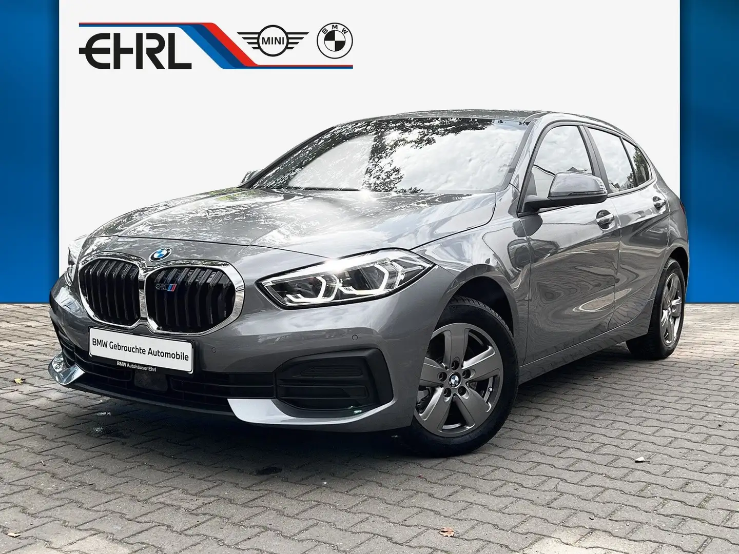 BMW 118 i ADVANTAGE AUTOMATIK PDC LED NAVI SHZG. Grau - 1