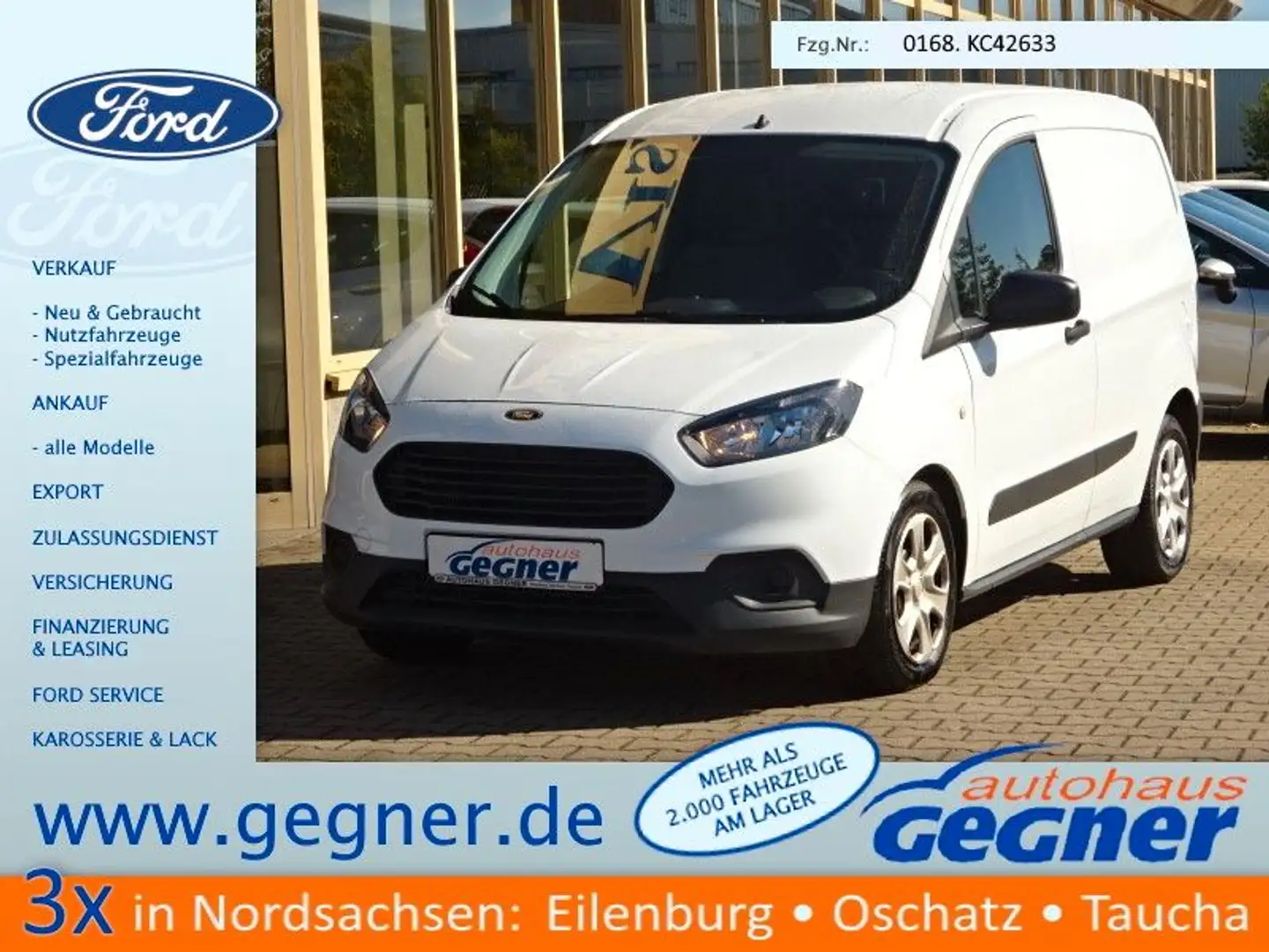 Ford Transit Courier 75PS Kasten Audio14 Weiß - 1