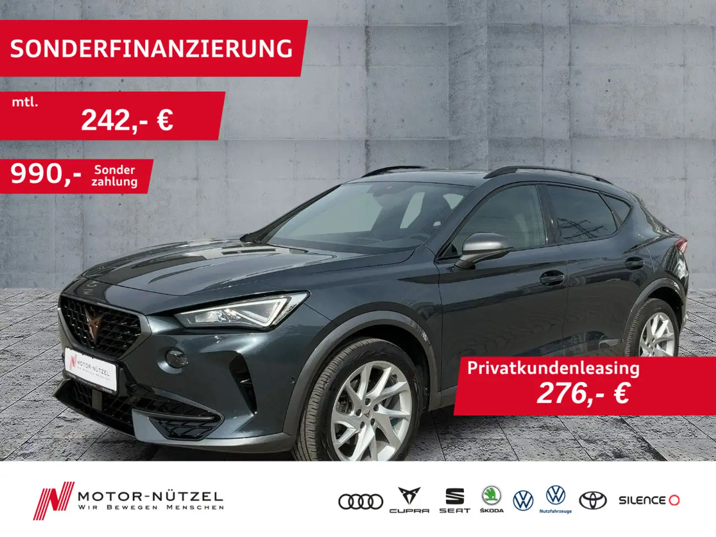 CUPRA Formentor 1.5 TSI LED+AHK+PANO+ACC+DAB+SHZ+18Z. Grau - 1