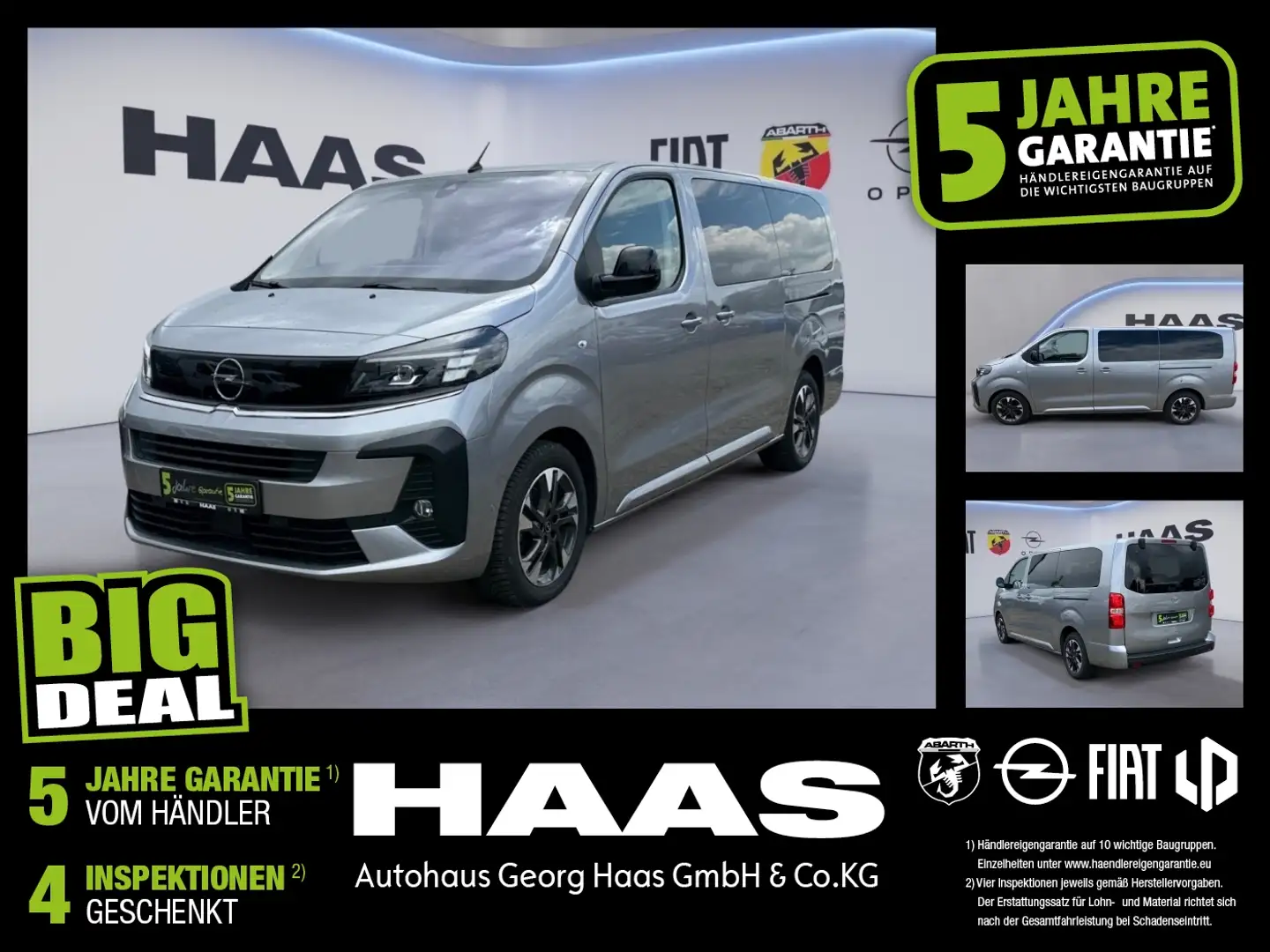 Opel Zafira Life 2.0 D L Edition Klimaautomatik Grau - 1