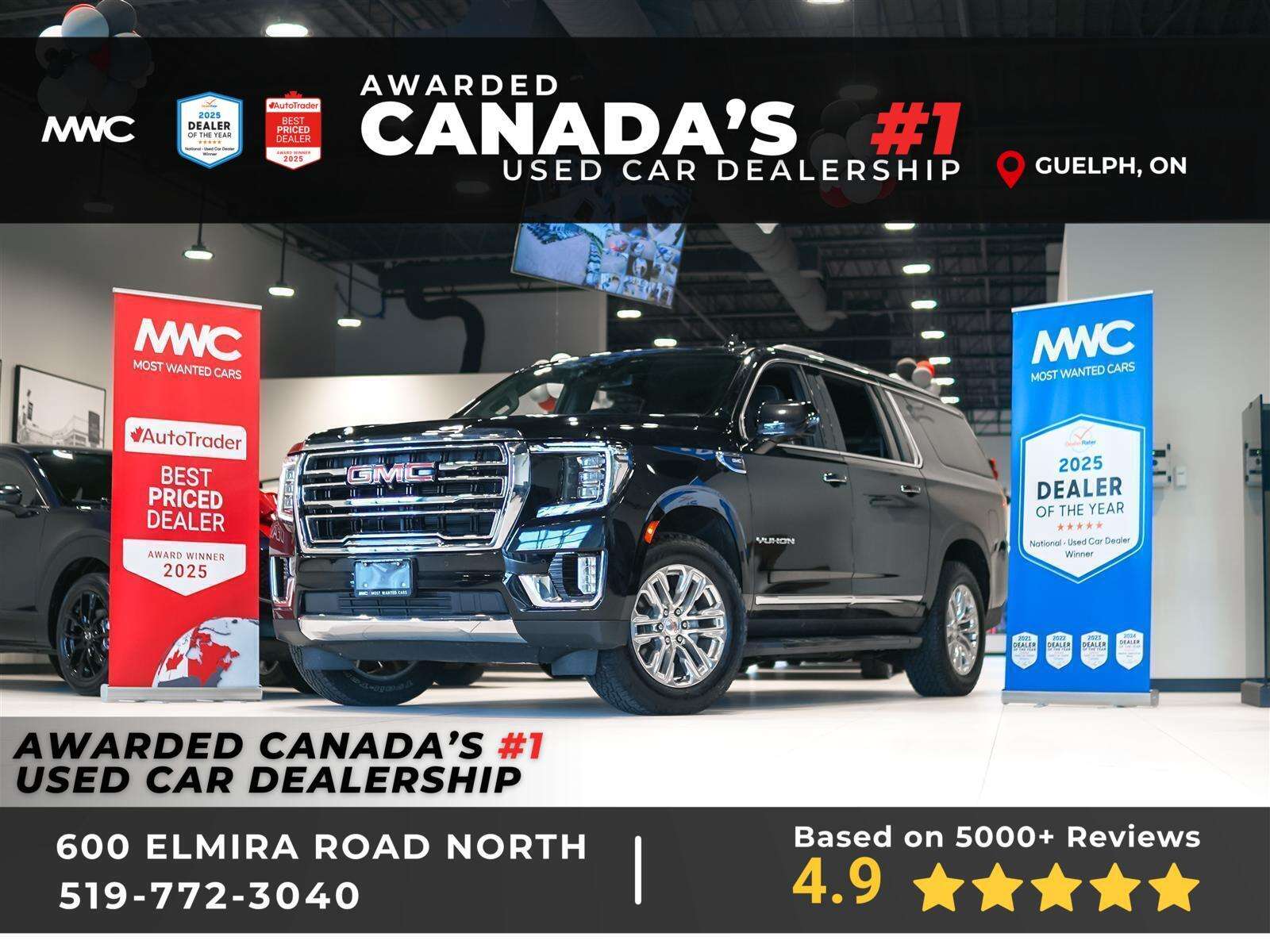 2024 GMC Yukon SLT 4WD | 5.3 V8 | LUXURY PKG | SUNROOF
