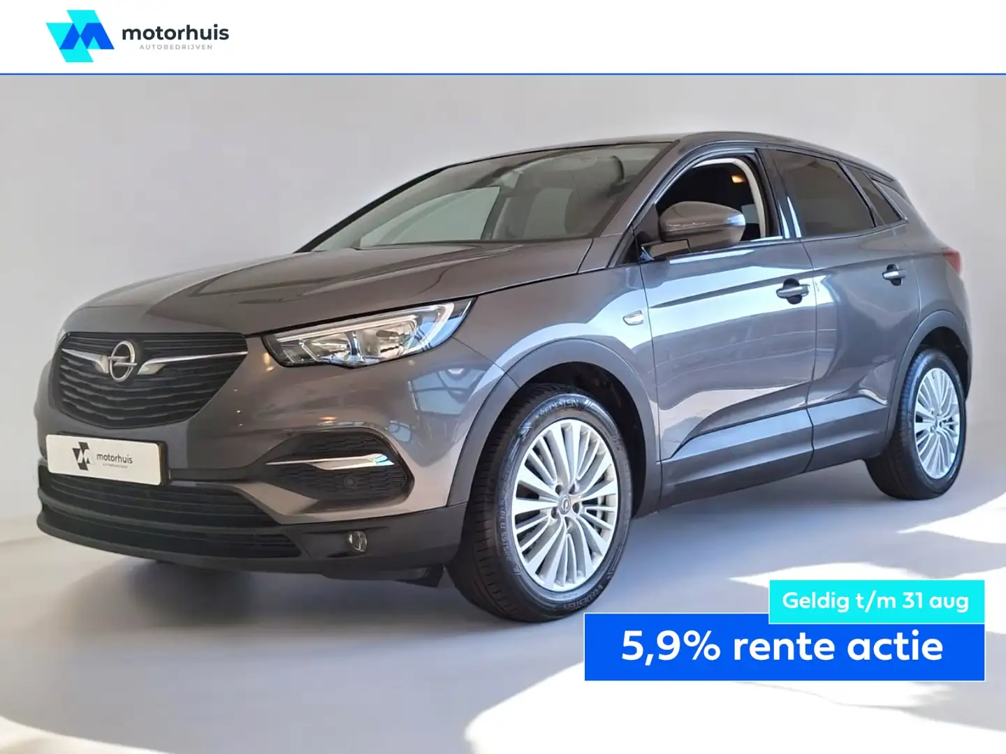 Opel Grandland X 1.2 Turbo 130pk S&amp;S Online Edition PANO NAVI L Grijs - 1
